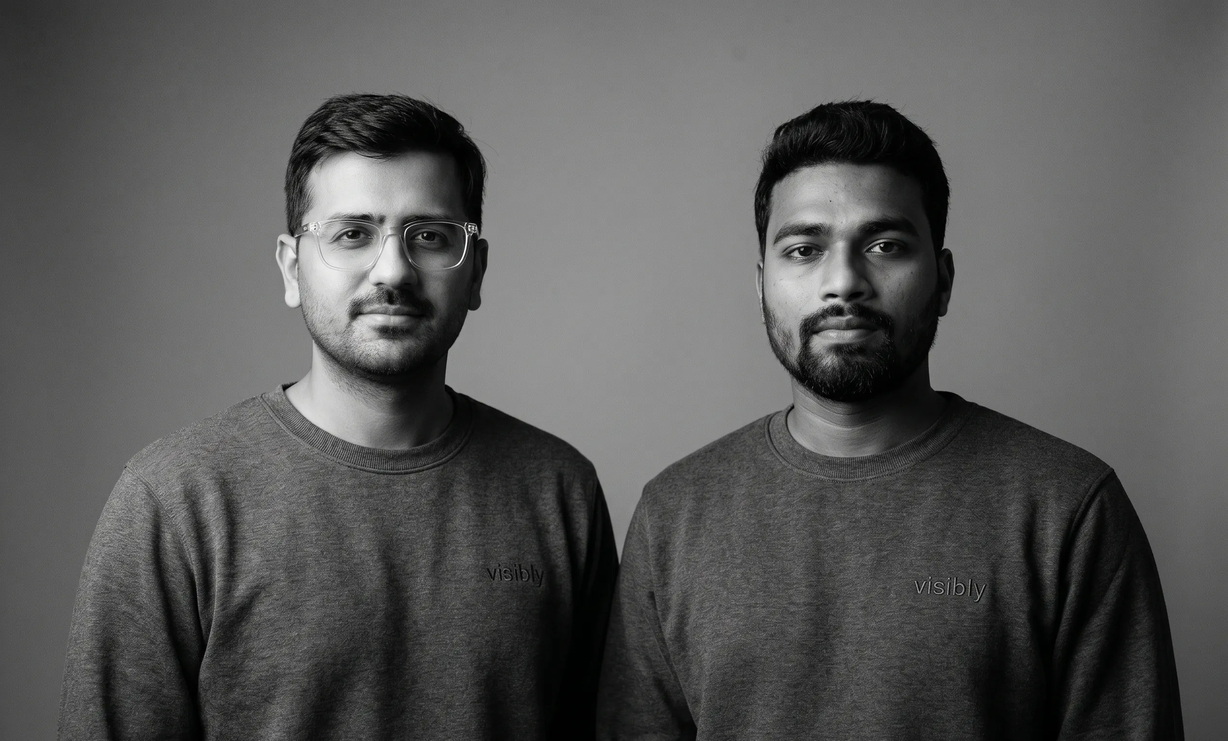 Visibly co-founders Javed Khatri and Mandar Sawant
